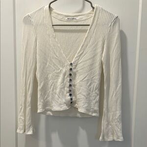 Reformation long sleeve knit top